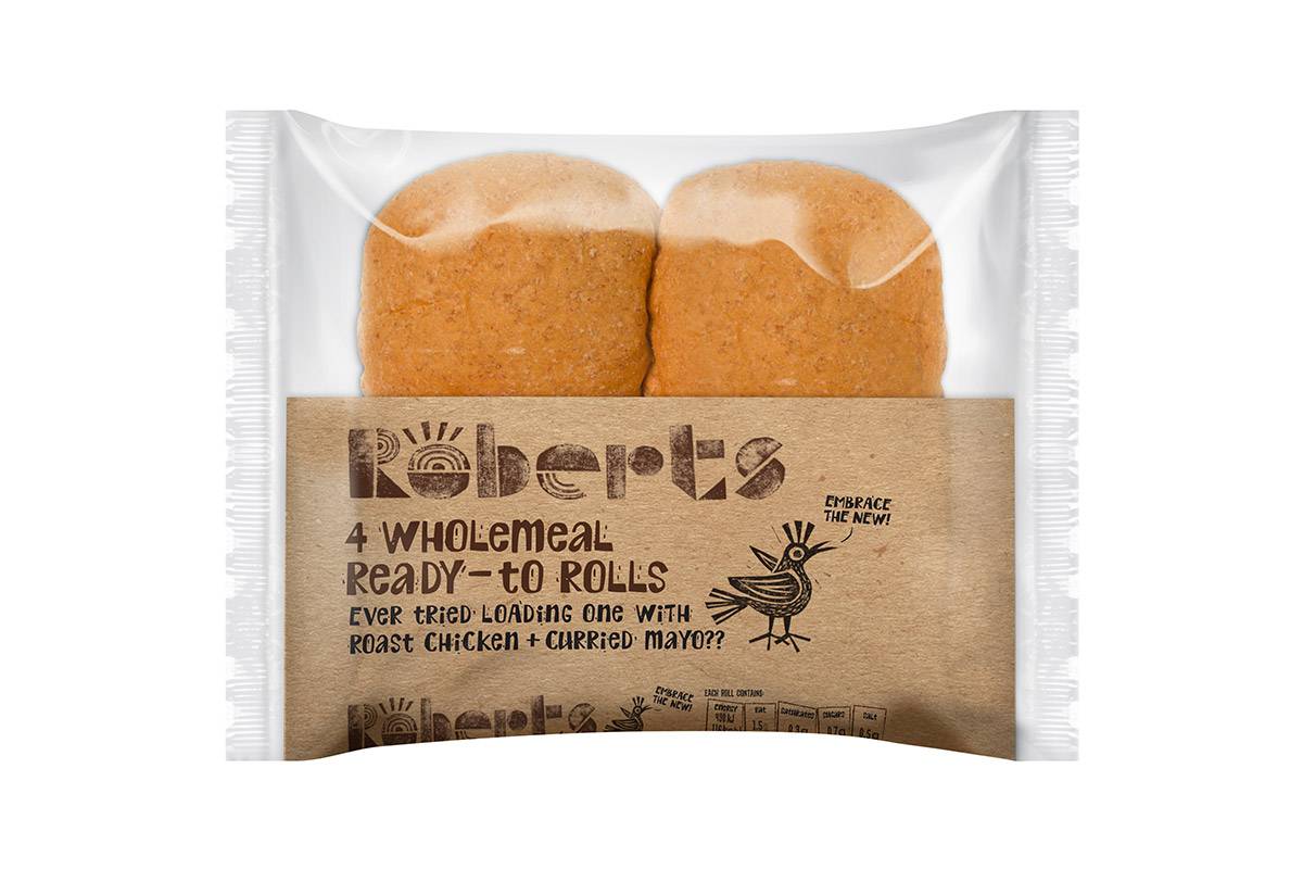 WHOLEMEAL ROLLS 4 PACK